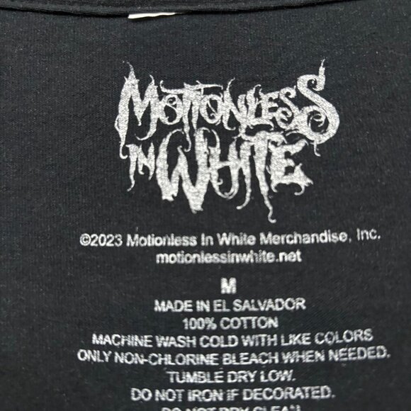 Motionless in White Graveyard Shift Metal Band T-Shirt M - Picture 4 of 4